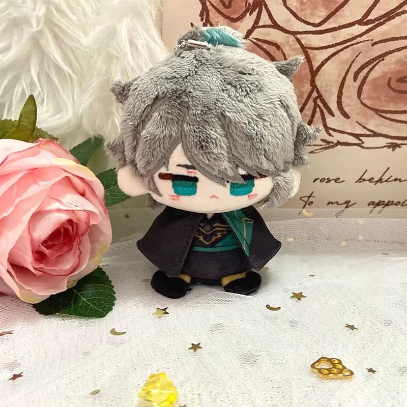 Genshin Impact Plush Doll Al Haitham Kaveh Tighnari Dottore Cyno Venti Diluc Kazuha Pendant Keychain Anime Cosplay Toy Gift Doll