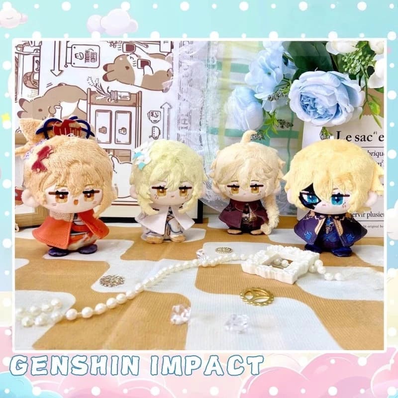 LohenGenshin Impact Plush Doll Lumine Dainsleif Yoimiya Aether Alhaitham Kaveh Freminet Focalors Arlecchino Neuvillette Toy Gift