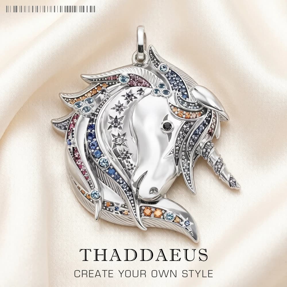 Pendant Royalty Unicorn Brand New 925 Sterling Silver Cute Jewelry Europe Accessorie Gift For Woman