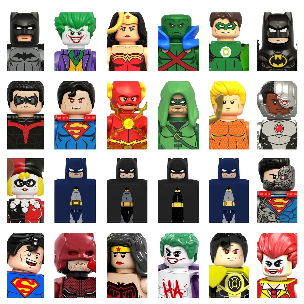 Precious Building Blocks Gift Superhero Green Arrow Batman Flash Superman brick block toys holiday gift