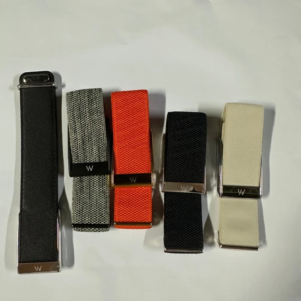 For Whoop 5.0 Mg Wristband Strap Band W Logo Leather Nylon Woven Elastic Whoop Sports Replacement Strap Gold Silver Metal