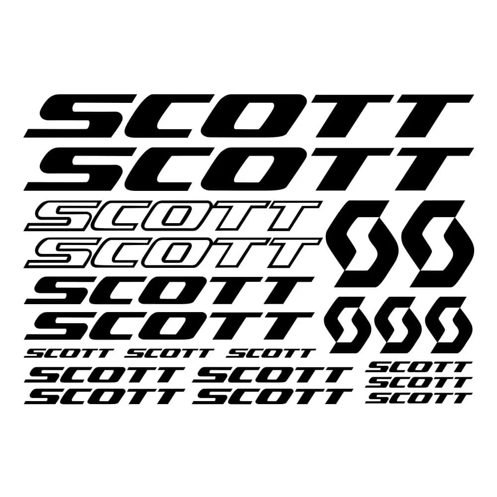 Car Sticker 21pcs for SCOTT BIKE FRAME STICKERS DECALS SHEET BICYCLE CYCLING,32cm*22cm