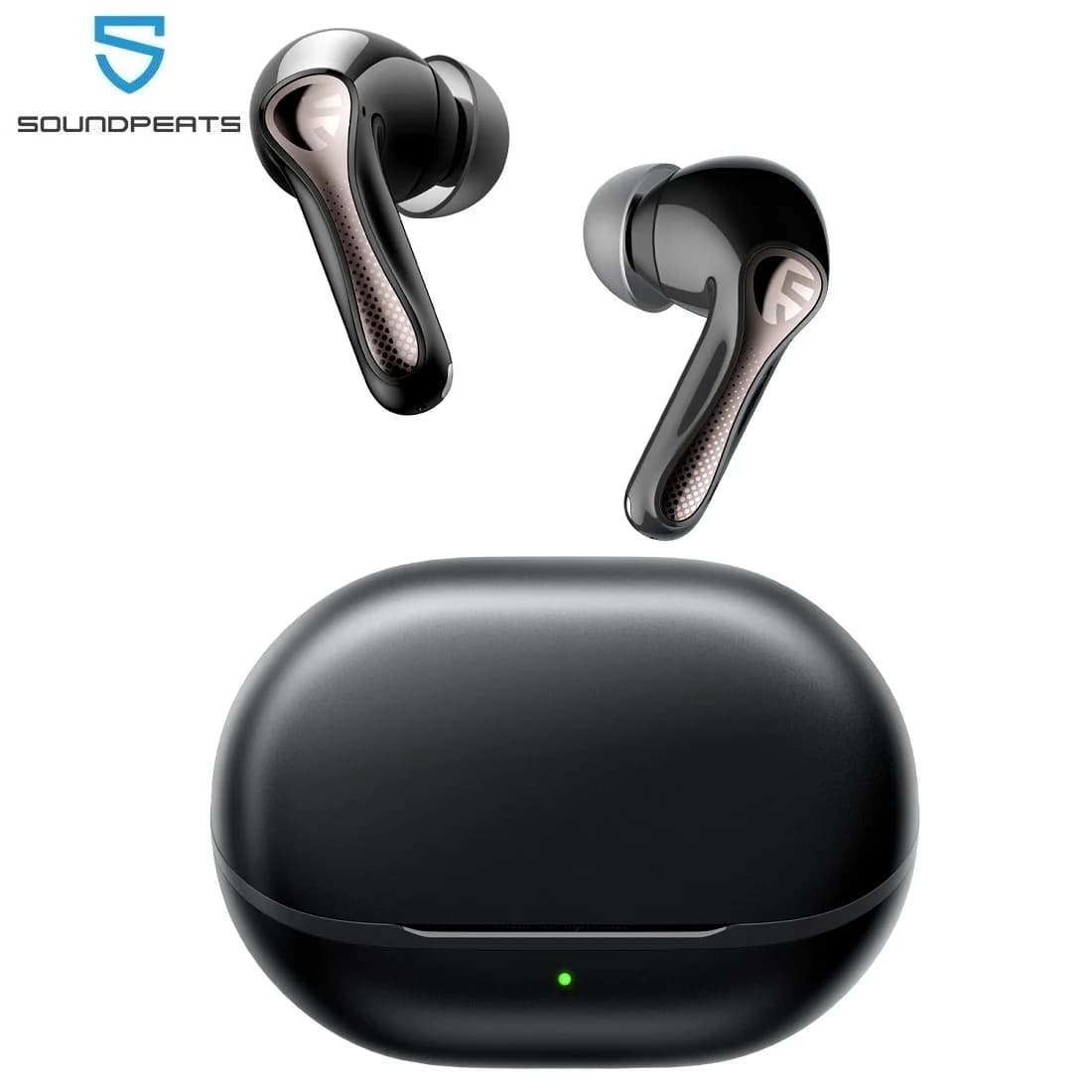 SOUNDPEATS Air5 Pro Wireless Earphones 55 dB Adaptive Hybrid ANC Bluetooth 5.4 Earbuds, Hi-Res LDAC AptX Lossless,6 Mics AI ENC