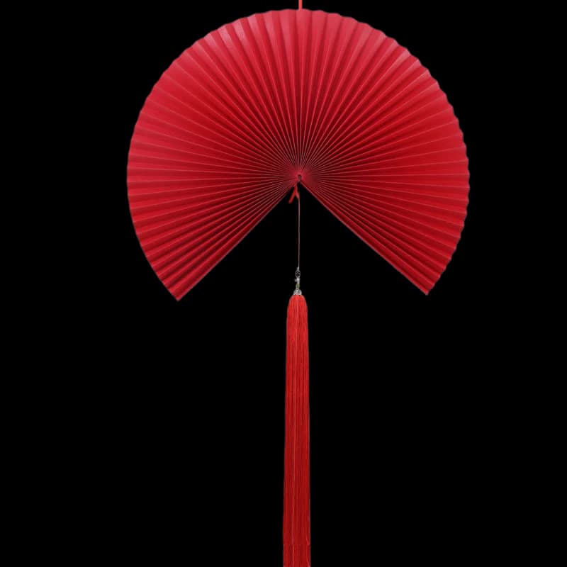 New Chinese Folding Fan Chinese Style Living Room Decoration Prop Fan Wall Decoration Large Fan Hanging Wallpaper Fan Beautiful