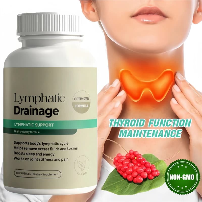Lymphatic Drainage Capsules for Body Shape Weight Management Puffiness Reduction keto Detox Cleansing & Thyroid Health Support