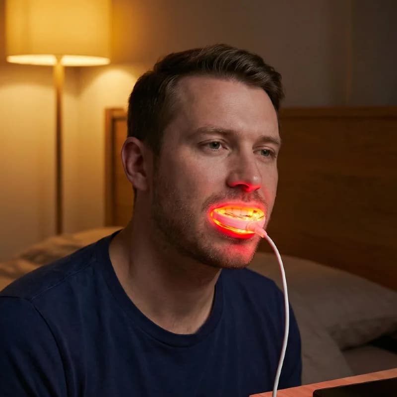 Laser Light Therapy for Swollen Gums Toothache Periodontitis Treatment, Red Light for Immediate Pain Sensitivity Relief