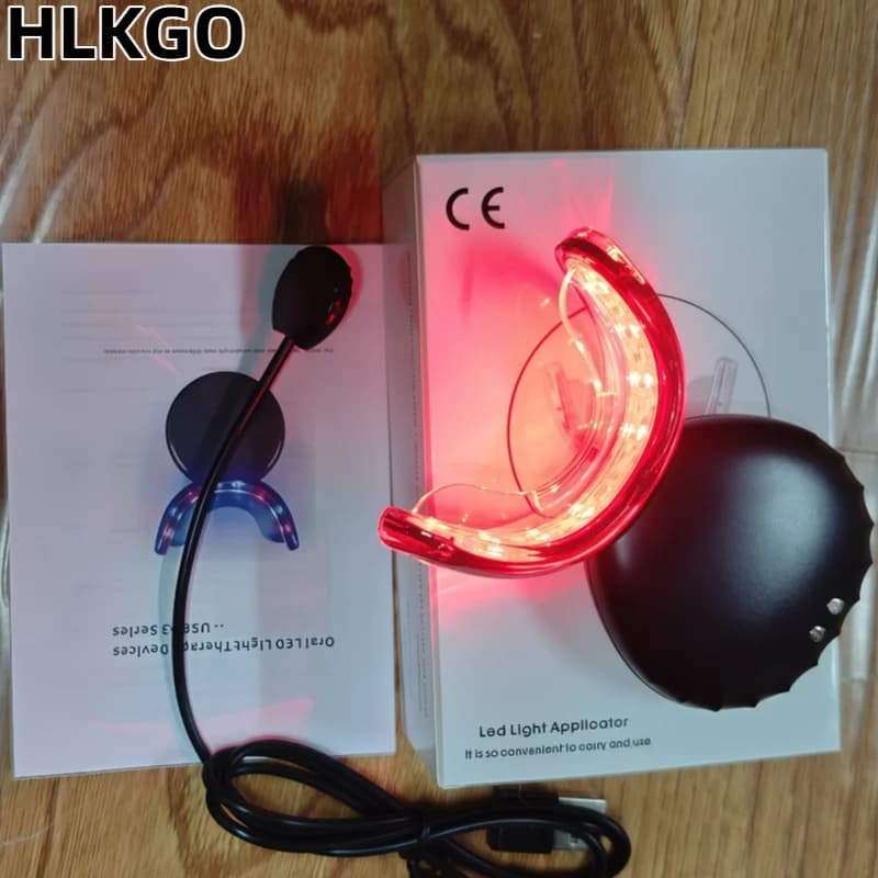 Oral Care Red Blue Light Therapy Device, for Immediate Tooth Pain Relief and Gum Sensitivity Treatment