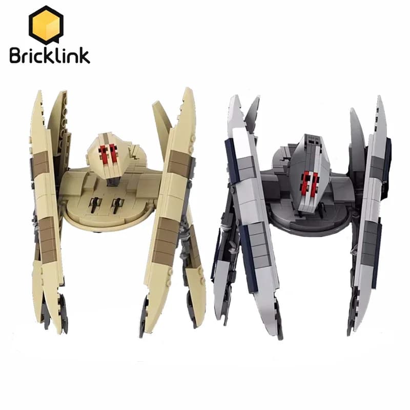Bricklink Star Movie Vulture Droid Starfighters MOC Technical Robot Figures Spaceship Building Blocks Toys For Children Gift