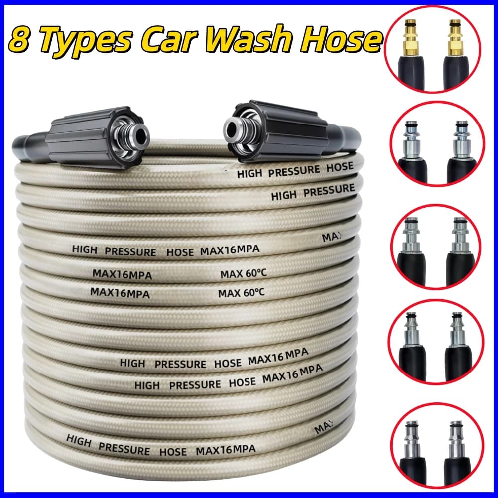 5~50m 5800PSI High Pressure Washer Hose Water Cleaning Extension Hose Car Washing Hose For Karcher Bosch Lavor Nilfisk Patriot