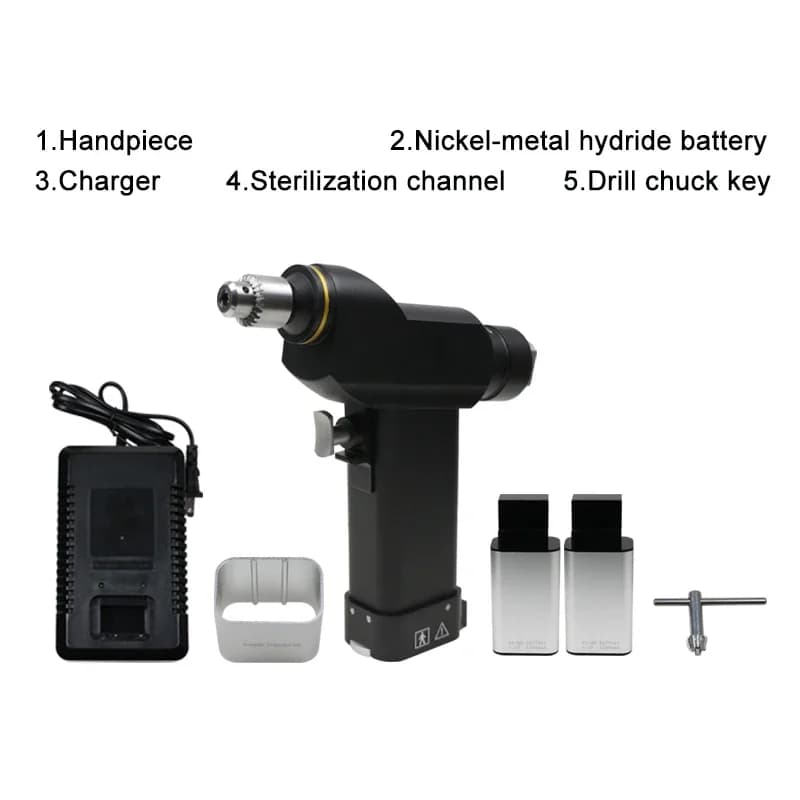GREATLH Electric Micro Cannulated Drill for Trauma Surgery Orthopedics Bone Drill Set Veterinary Cannulated Drill