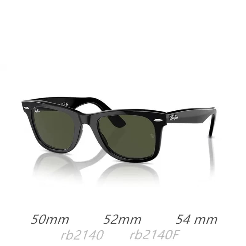 RayBan Original Classic 2140 / 2140F WAYFARER Square Sunglasses Glass Lenses, Polarized UV Protection Premium Eyewear in Box