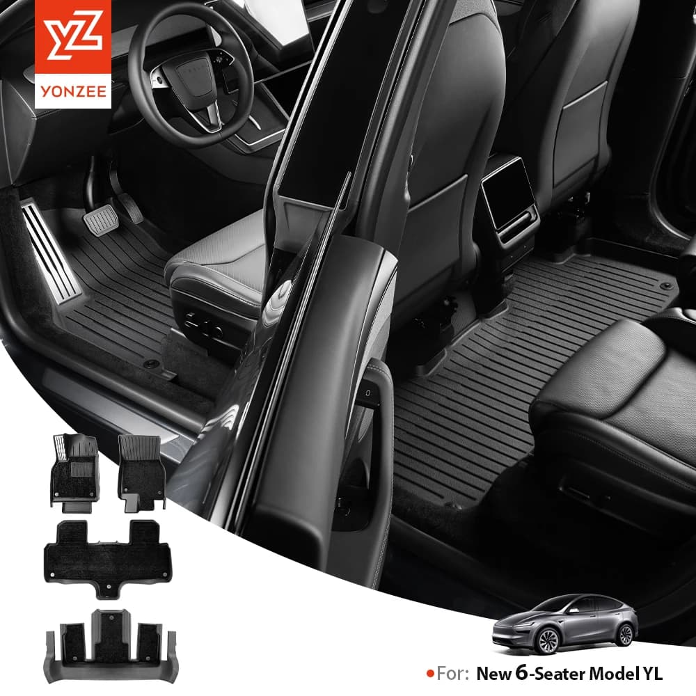 YZ For Tesla Floor Mat Model YL 2026 Car Trunk Mat Set Luggage Mat TPE waterproof Anti-Slip Set LHD&RHD Floor Liner Mat