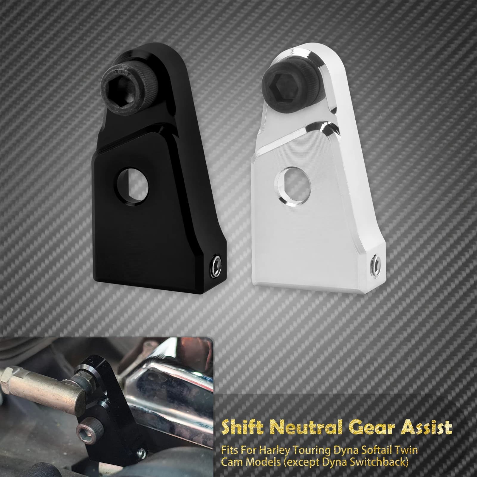 Motorcycle Shift Neutral Gear Assist Kit Aluminium For Harley Touring Road King Street Glide FLHT Dyna Softail Fatboy Twin Cam