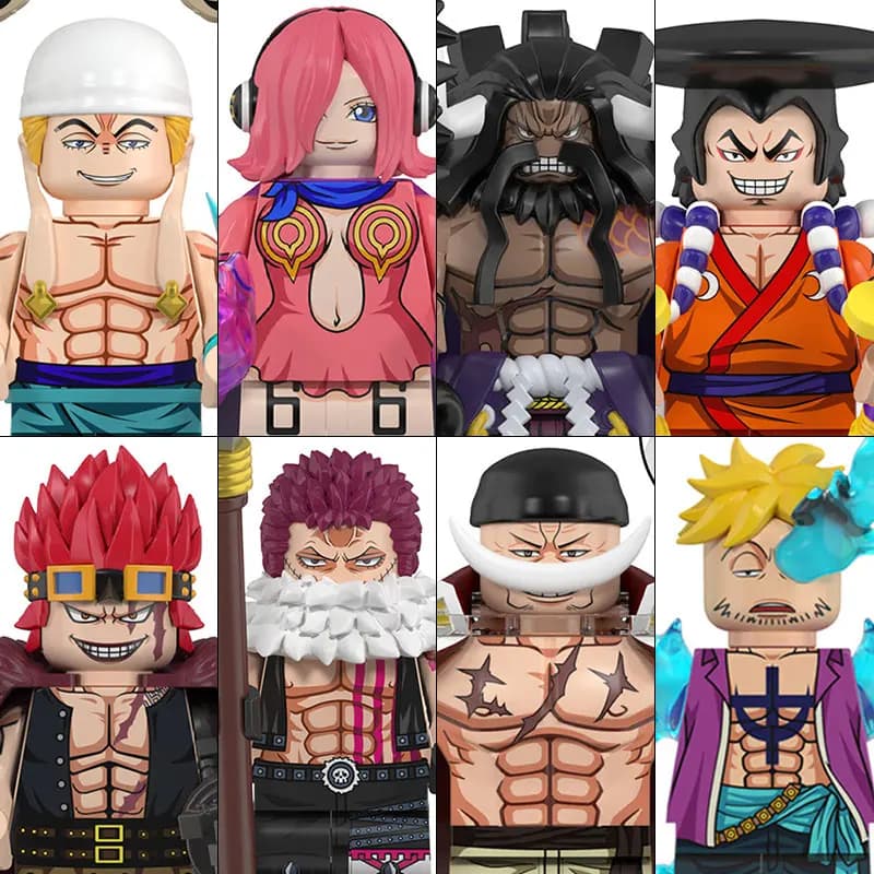WM6188 ONE PIECE Luffy Zoro Nami Sanji Chopper Building Blocks Mini Action Figure Accessories Halloween Christmas Gifts for Kid