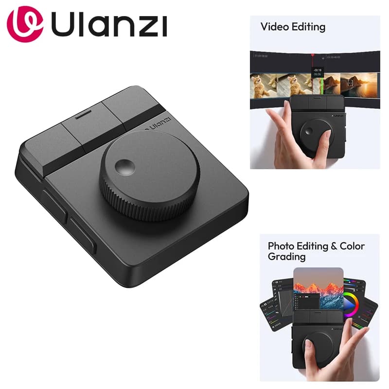 Ulanzi D100H Dial Creative Controller Video Editing Assistant for Youtube Tiktok PR PS Support Bluetooth Key Production Console