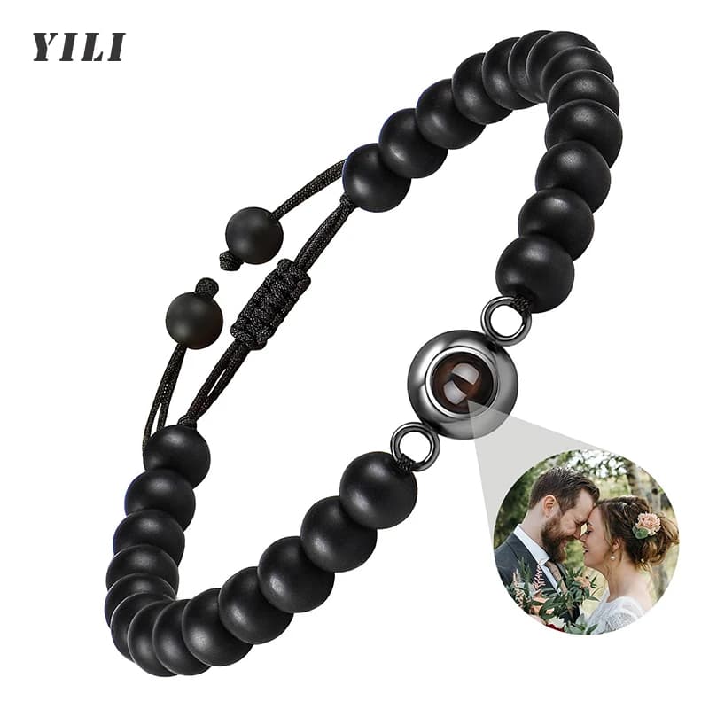 Custom Bracelet with Picture Inside Personalized Projection Bracelets with Photos Picture Bracelet Personalized Memorial Gifts