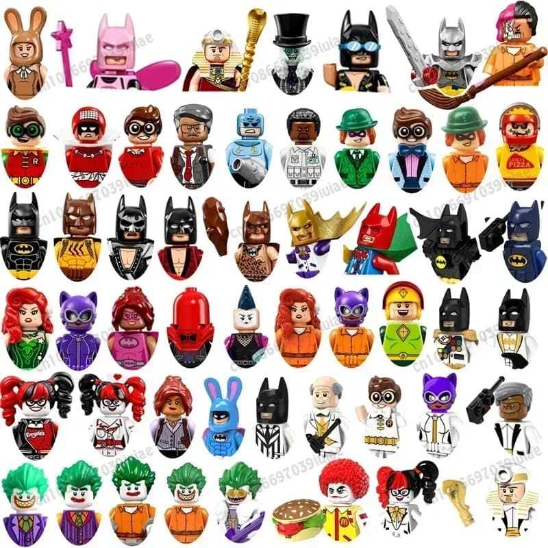 BEAST KINGDOM Clown Ivy Batman Harley Quinn Catwoman Robin Bricks Cartoon Character building block Birthday Present PG129