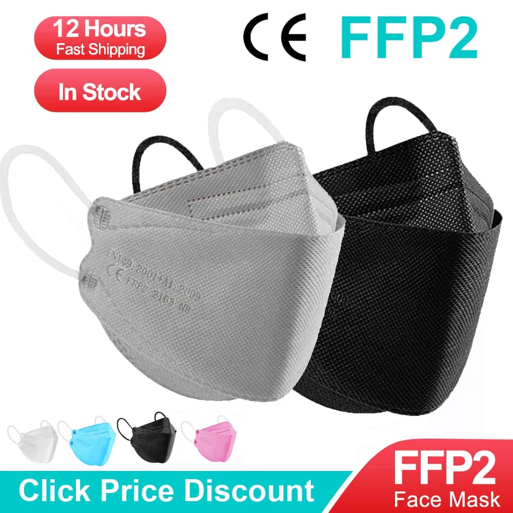 FPP2 CE Protective Mask Anti Dust Mask Mouth Mascarillas 4 Layers Mask FFP2 Face Mask KN95 Facial Masks Filter Mask Respirator